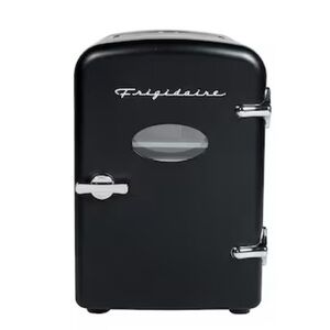 Frigidaire Black Mini Fridge perfect for skin care freshness